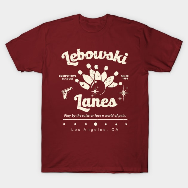 Lebowski Lanes T-Shirt by Bigfinz